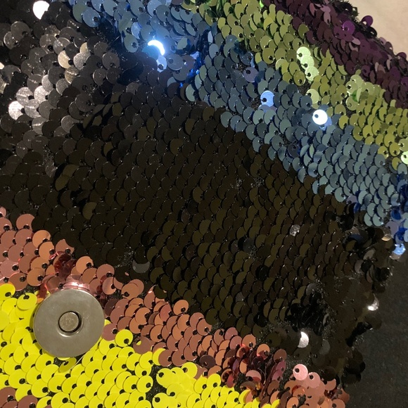 Metallic Sequin Envelope Evening Bag - Picture 10 of 12